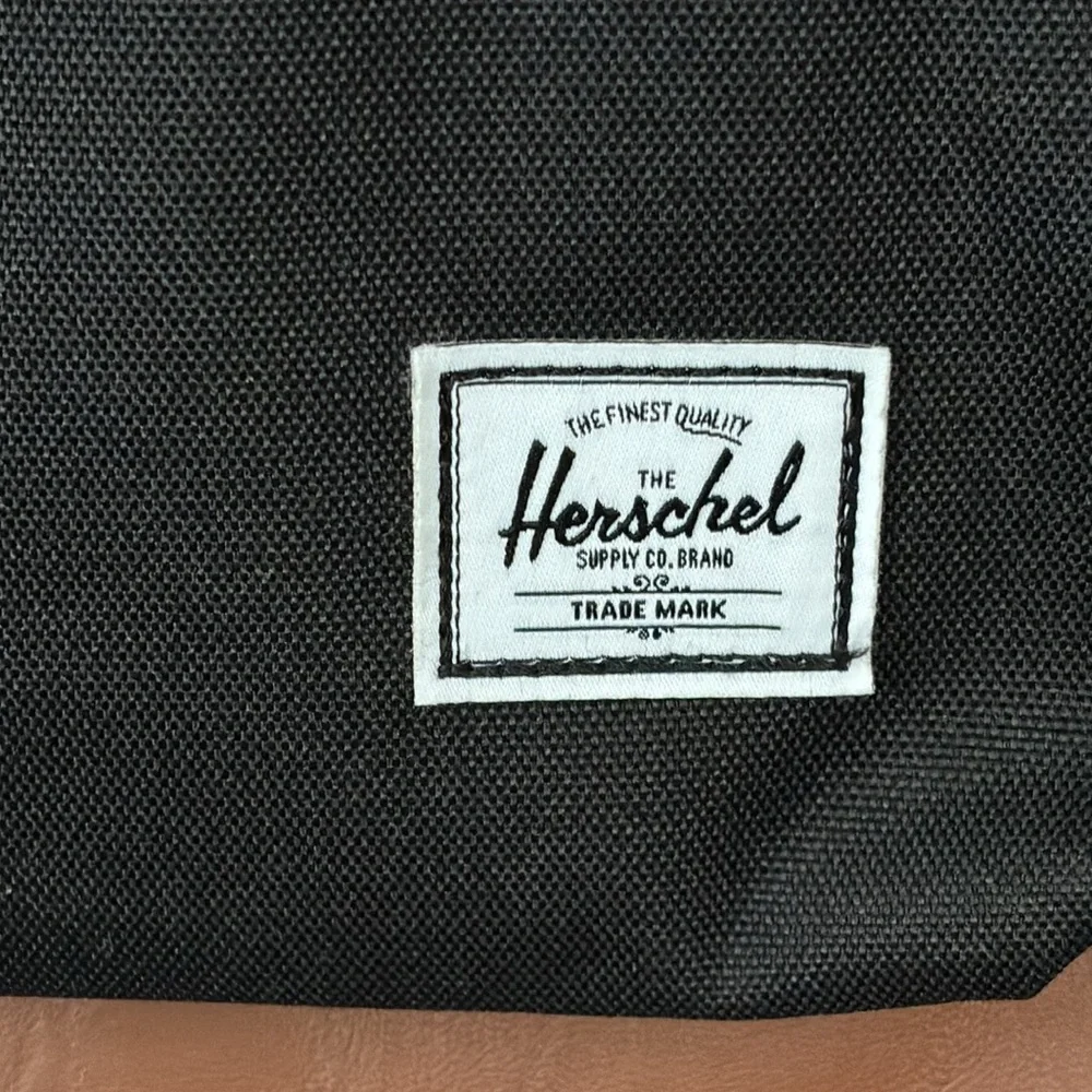 Herschel Black and Tan Heritage Backpack 21.5L